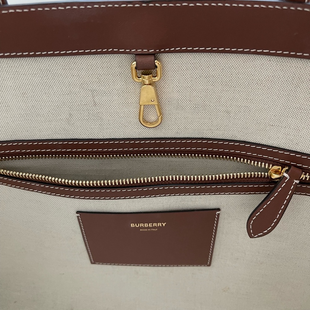 Burberry Medium Leather TB Monogram Tote Bag - Picture 4 of 11
